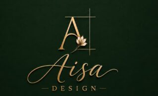 logo z kwiadkiem dla Aisa Design