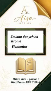 zmiana danych na stronie elementor